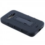 Wholesale Samsung Galaxy Prevail LTE G360 Armor Hybrid Stand Case (Black)